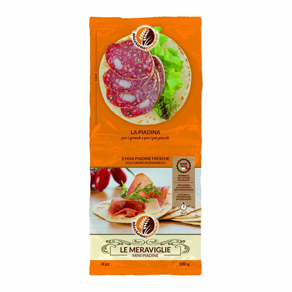 [PR450] 8 X Le Meraviglie di Riccione Piadina 180g