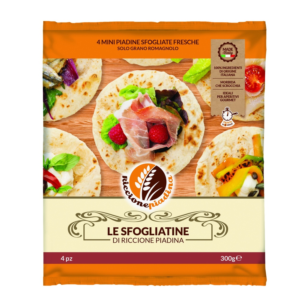 [PR311] 4 X Riccione Piadina Le Sfogliatine 300g